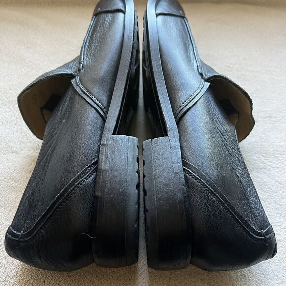 Gordon Rush Black Leather Slip On Loafer Shoes with Studs Men’s US 11 7142 - Picture 5 of 16